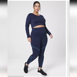 NEW LIVI High-Rise Seamless 7/8 Active  tights In Color Aquifer Size 14/16